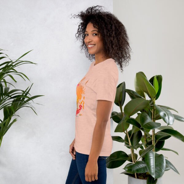 Unisex Staple T Shirt Heather Prism Peach Left 6771507a6fefe.jpg