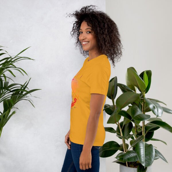 Unisex Staple T Shirt Mustard Left 6771507a299ea.jpg
