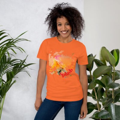 Unisex Staple T Shirt Orange Front 6771507a0a63f.jpg