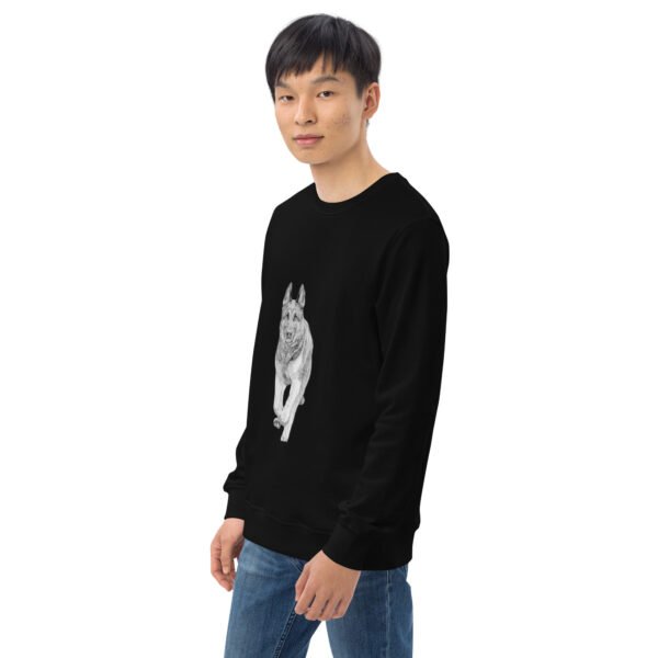Unisex organic sweatshirt black left front 680fa394e6be6.jpg