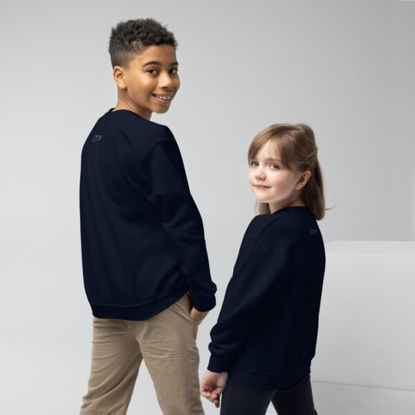 Youth crew neck sweatshirt navy back 6814d7908dc34.jpg
